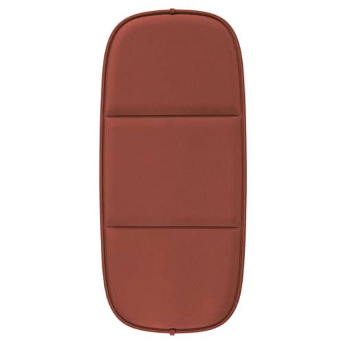 Accessoire  tissu rouge / Coussin d\'assise pour canapé HiRay - Recyclé - Kartell - Rouge brique - Polyuréthane, Tissu recyclé