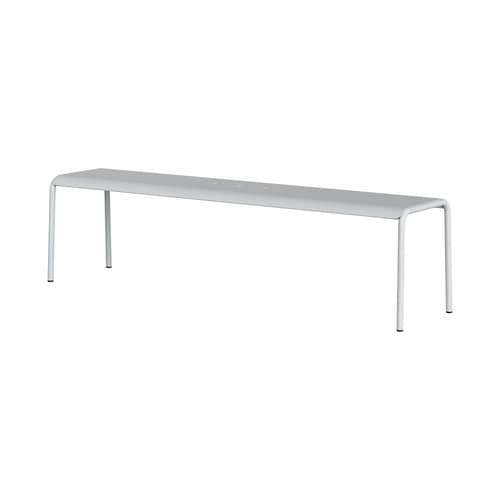 Banc Panorama métal gris / L 170 cm - TIPTOE - Gris Craie - Acier thermolaqué