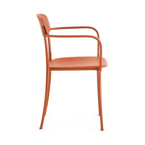 Savoia Dining chair plastic material orange - Kartell - Rusty - Painted aluminium, Technopolymer