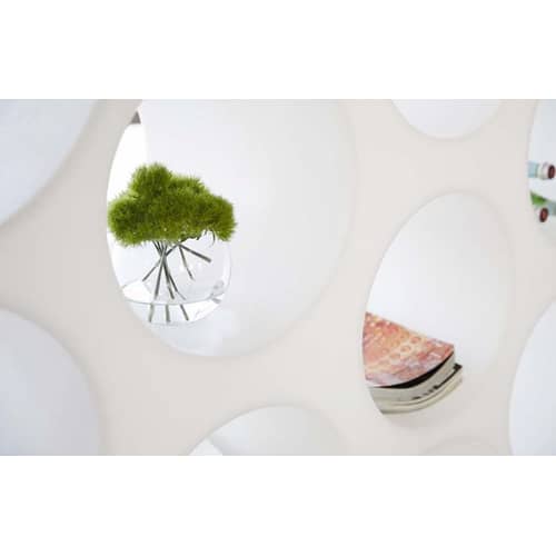 Étagère Cloud plastique blanc / Cloison - Bouroullec, 2004 - L 187,5 x P 44 x H 104 cm - Cappellini - Blanc - Polyéthylène