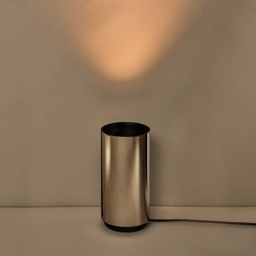 Lampe à poser Tobo métal / Ø 14 x H 24 cm - DCW éditions - Nickel - Acier