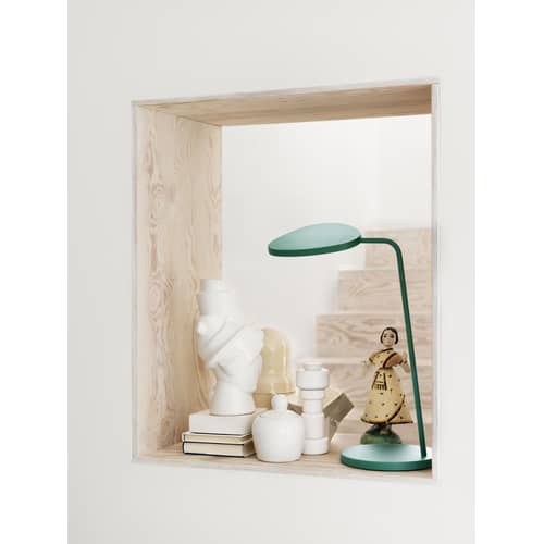 Lampe de table Leaf LED - Muuto - Gris - Aluminium