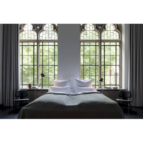 Lampadaire Yuh LED métal noir / Orientable - H 140 cm - Louis Poulsen - Noir - Aluminium laqué, Laiton