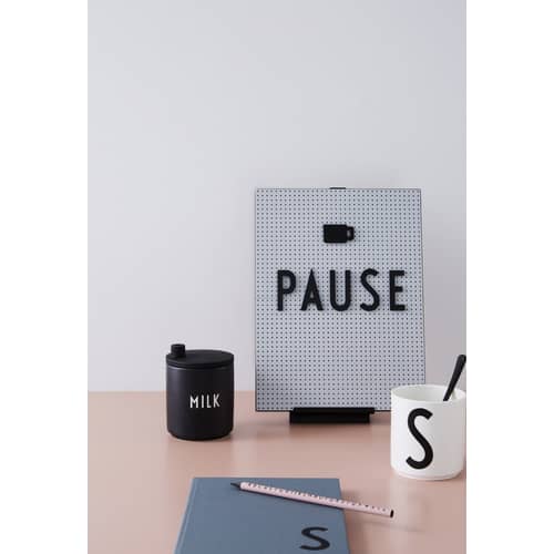 Set Symboles Party plastikmaterial schwarz / für Memo-Board - Design Letters - Schwarz - ABS, Polymethylmethacrylat