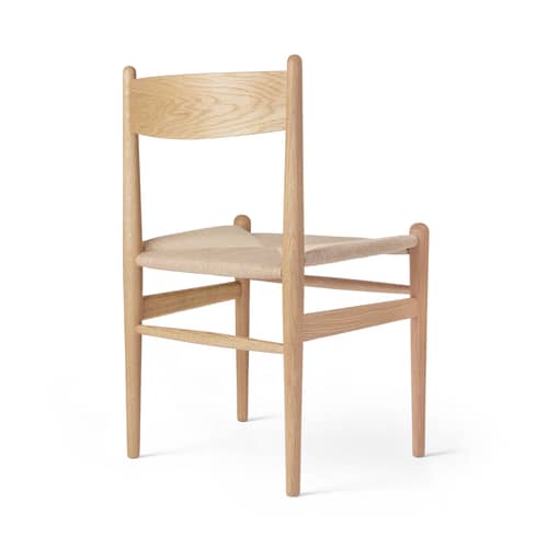 Stuhl CH36 holz natur / Hans J. Wegner, 1962 - Papierschnur - CARL HANSEN & SON - Eiche geölt FSC / Naturfarbene Schnur - Geölte Massiveiche, Geöltes Eichensperrholz, Papierseil