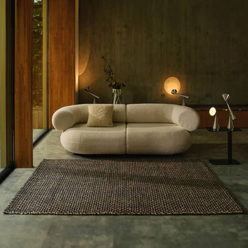 Tappeto Weave tessuto blu / 200 x 300 cm - Tom Dixon - Blu - Iuta, Lana