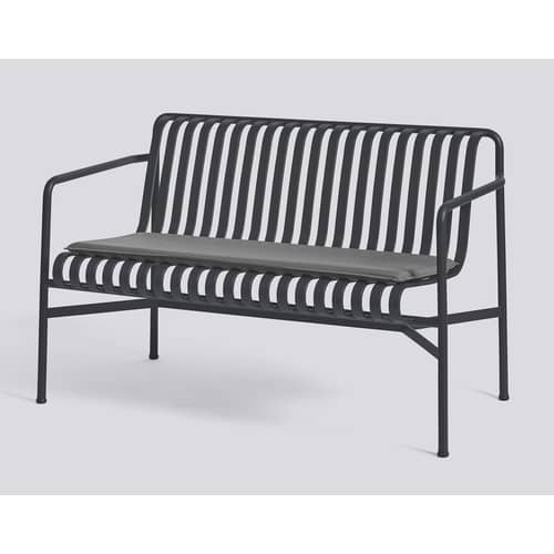 Zubehör  textil grau / Sitzkissen für Bankkissen Palissade Dining & Palissade Cord Dining - Hay - Anthrazit - Schaumstoff