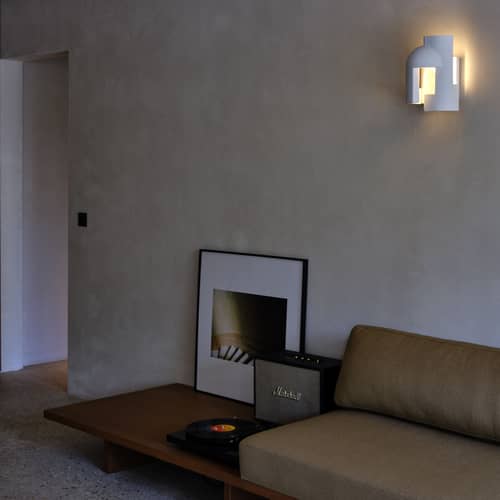 Applique Soul Story 1 / LED - Plâtre - DCW éditions - Blanc - Plâtre