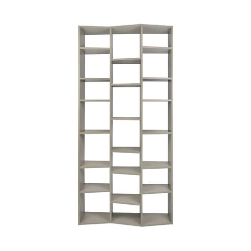 Bücherregal New York 007 holz grau / L 110 cm x H 224 cm - POP UP HOME - Grau - Pressspan, bemalt