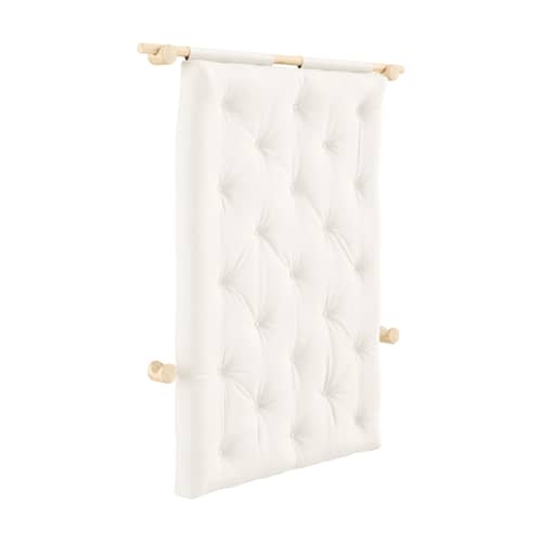 Canapé convertible Hooked / L 135 cm - Modulable 3 positions - KARUP DESIGN - Naturel 701 / Pin - Fibres recyclées mélangées, Mousse, Pin massif certifié FSC