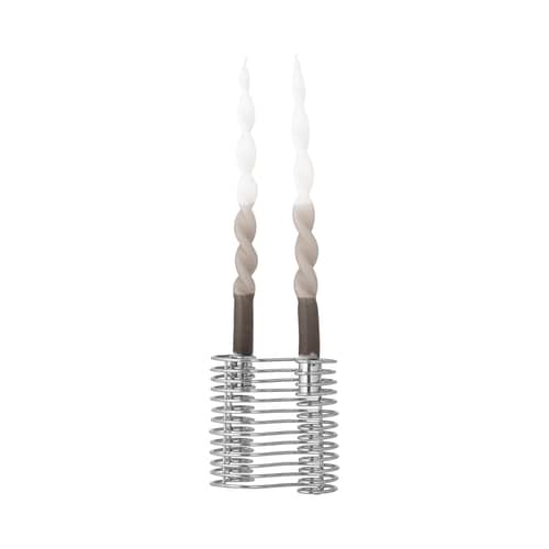 Candeliere Wavela metallo argento - Bloomingville - Cromo - Ferro