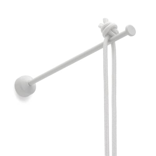 Outdoor-Wandleuchte Chap-O metall grau / Schnurlose Lampe - Fatboy - Hellgrau - Beschichtetes Metall