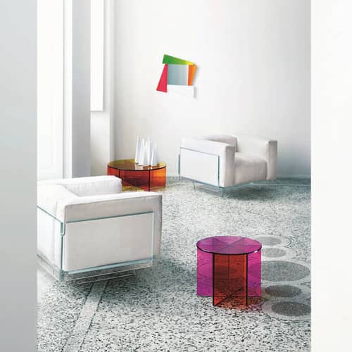 Glas Italia XXX Coffee table - pink orange yellow | Made In Design UK