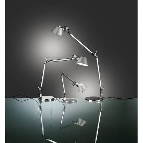 Lampe de table Tolomeo Mini LED métal - Artemide - Aluminium - Aluminium