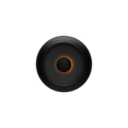 Outdoor-Wandleuchte Oloha Small metall schwarz / Lampe ohne Kabel - Ø 22,5 cm - Fatboy - Schwarz - ABS, Silikon, Thermolackiertes Aluminium