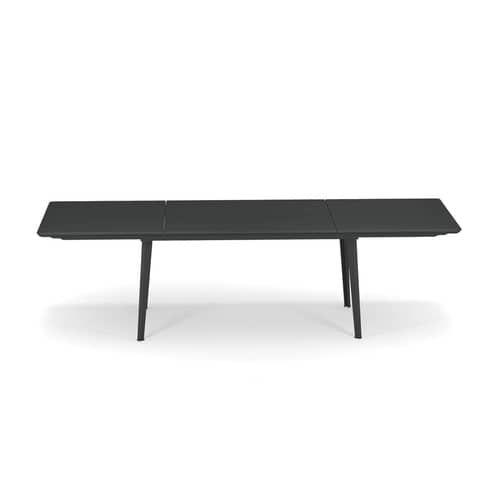 Ausziehtisch Plus4 metall / Stahl - 160 bis 270 cm - Emu - Antikeisen - gefirnister Stahl