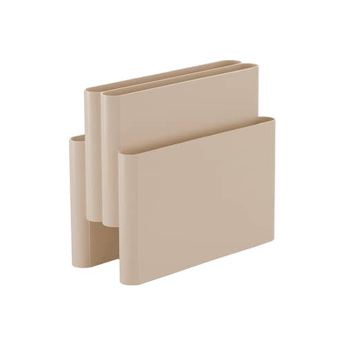 Porte-revues / Réédition 1972 - Kartell - Tourterelle mat - Technopolymère thermoplastique  recyclé
