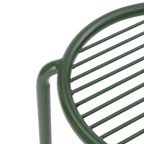 Stappelbarer Hocker Vig metall grün - Normann Copenhagen - Dunkelgrün - thermolackierter Stahl