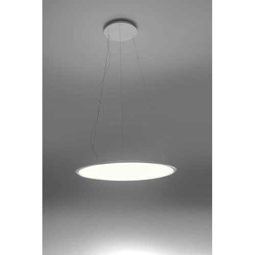 Suspension Discovery LED plastique transparent / Ø 70 cm - Bluetooth - Artemide - Aluminium / Transparent - Aluminium, PMMA