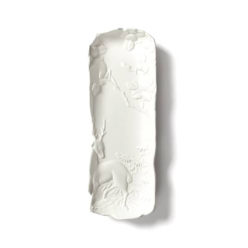 Vide-poche Replica 1 céramique blanc / Plumier - Moustache - Blanc - Céramique émaillée