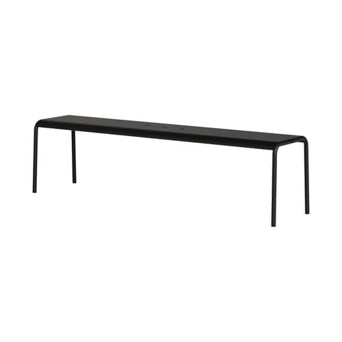 Banc Panorama métal noir / L 170 cm - TIPTOE - Noir Graphite - Acier thermolaqué