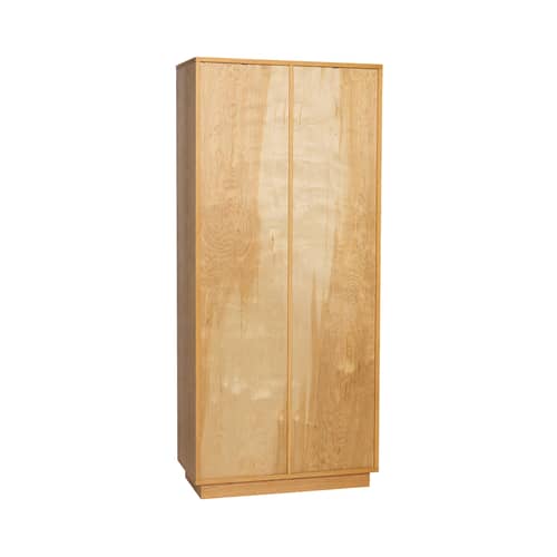Bibliothèque Disco Large bois naturel / L 80 x P 30 x H 180 cm - HÜBSCH - H 180 cm / Chêne - MDF plaqué chêne