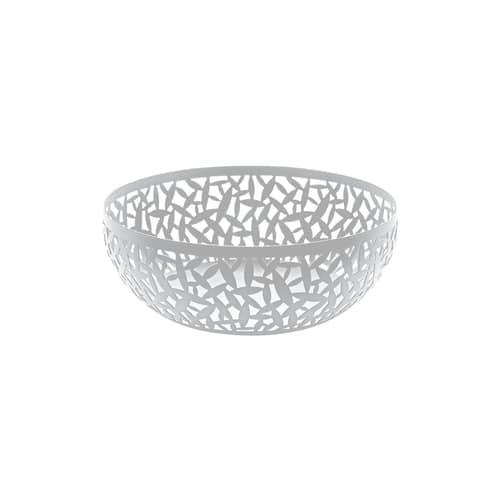 Corbeille Cactus métal blanc / Ø 29 cm - Marta Sansoni, 2000 - Alessi - Blanc - Acier