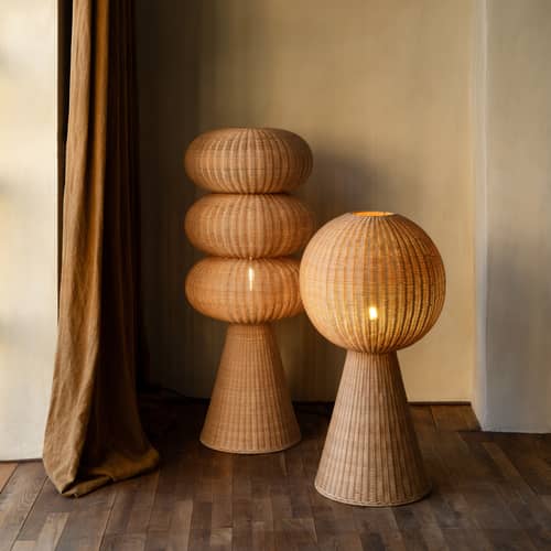Lampadaire Bill Small / H 67 cm - Vincent Sheppard - H 67 cm / Rotin - Rotin