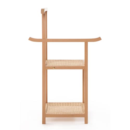 Valet Majordomo   / Chaise - cannage - Wiener GTV Design - Bois naturel / Paille naturelle - Hêtre massif verni, Paille
