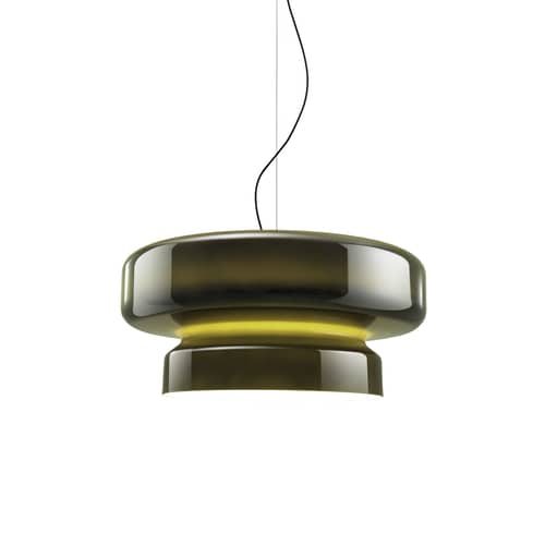 Bohemia LED Pendant plastic material green / Ø 84 cm - Marset - Green - Polycarbonate