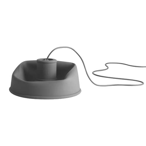 Suspension Unfold gris / Silicone - Ø 32,5 x H 29,5 cm - Muuto - Gris - Silicone