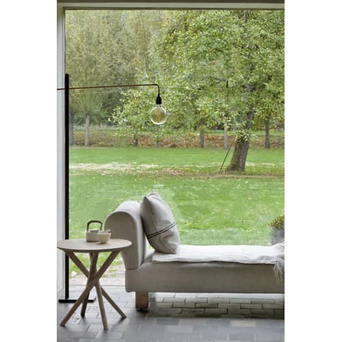 Table d\'appoint Mikado bois naturel / Chêne massif - Ø 50 cm - Ethnicraft - Chêne - Chêne massif