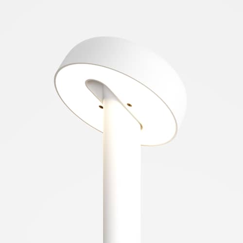 NOD LED Table lamp metal white / Metal - H 25 cm - TIPTOE - Cloud white - Aluminium, Steel