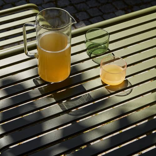 Table rectangulaire Palissade métal vert / 170 x 90 cm - Bouroullec,2016 - Hay - Vert olive - Acier laqué époxy