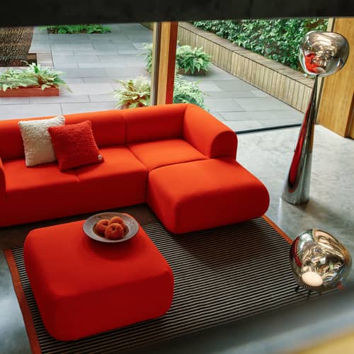 Tapis Line noir / 200 x 300 cm - Tom Dixon - 200 x 300 cm - Mélange de jute naturel