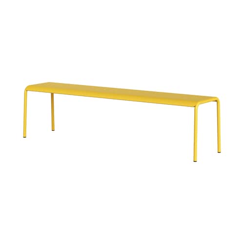 Banc Panorama métal jaune / L 170 cm - TIPTOE - Jaune Soleil - Acier thermolaqué