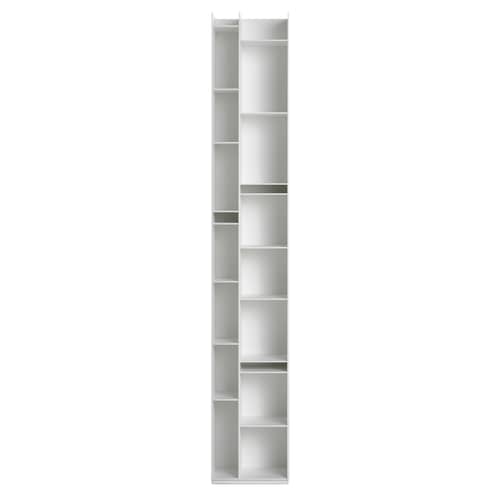 Bibliothèque Random 2C bois blanc / L 36 x H 217 cm - MDF Italia - Blanc - Fibre de bois