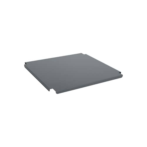 Coperchio  metallo grigio / Per il cestino Colour Crate Large Square 42,5 x 42,5 cm - Hay - Carbone - Acciaio