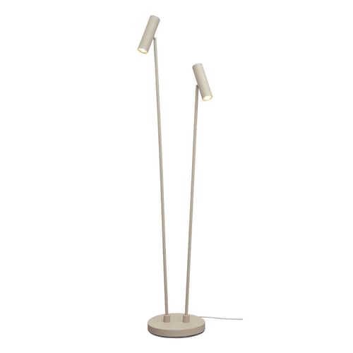 Havana Floor lamp metal beige / 2 adjustable Lampshades - It\'s about Romi - Sand - Iron