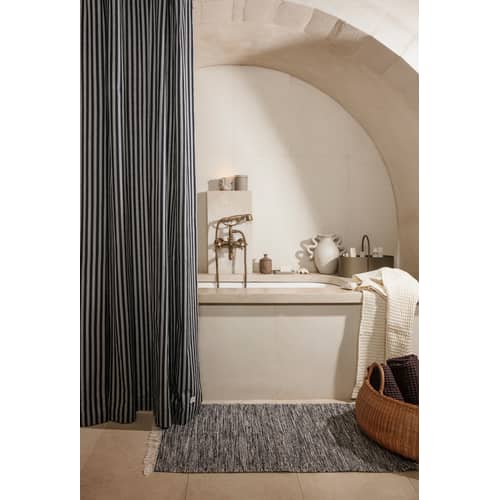Korb Braided faser holz natur / Ø 60 x H 32 cm - Rattan - Ferm Living - Rattan Natur - Geflochtenes Rattan