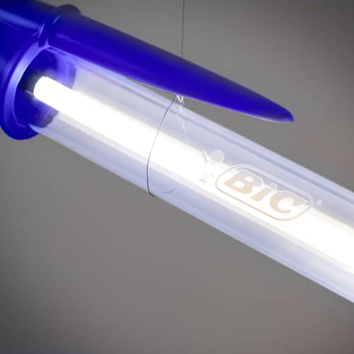 Bic Lamp Lamp plastic material blue / LED - H 178 cm - Seletti - Blue - Polycrystal material