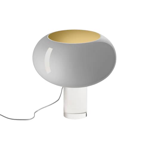 Lampe de table Buds 2 verre gris / Ø 41 x H 42 cm - Foscarini - Gris - PMMA, Verre soufflé