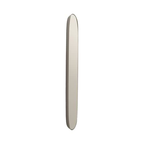 Miroir mural Framed Large métal beige / 44 x 118 cm - Muuto - Cadre taupe / Miroir gris fumé - Acier, Verre