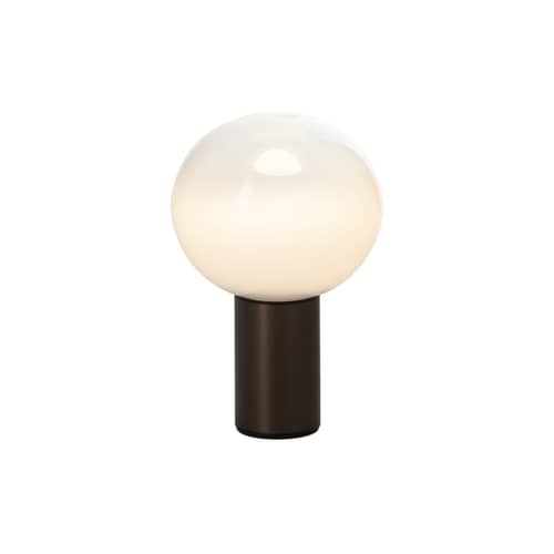 Laguna Table lamp glass gold metal / Ø 16 x H 24 cm - Artemide - Bronze - Aluminium, Blown glass