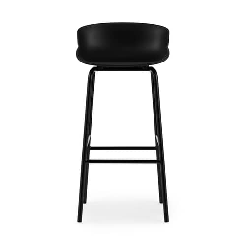 Tabouret haut Hyg / H 75 cm - Normann Copenhagen - Noir - Acier, Polypropylène