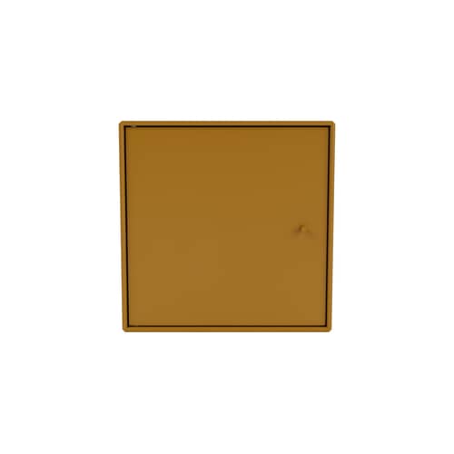 Wandablage Montana Mini 1003 holz braun / Rechte Tür - 35 x 35 x T 25 cm - MONTANA - Bernstein 142 - lackierte Holzfaserplatte