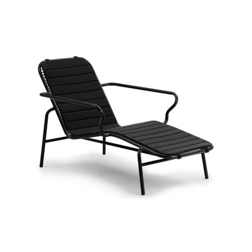 Accessoire / Coussin pour transat Vig - Normann Copenhagen - Noir - Mousse à mémoire de forme, Tissu outdoor