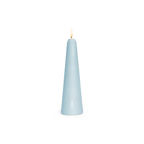 Bougeoir Spire métal bleu Small / H 26 cm - Fatboy - Bleu givré - Aluminium