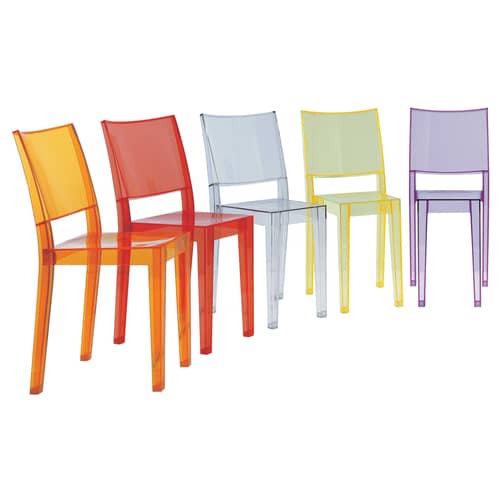 Chaise empilable La Marie plastique transparent / Philippe Starck, 1999 - Kartell - Cristal - Polycarbonate