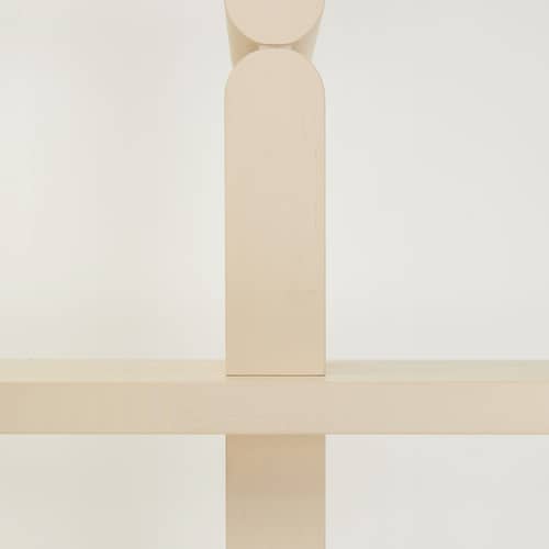 Étagère Coloured Wood Noon bois blanc / L 118 x H 107 cm - NOBODINOZ - Blanc - Frêne